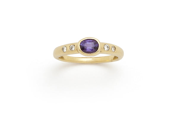 Rare Purple Sapphire Ring - Tony Malmed Jewelry