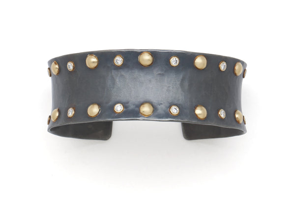 Black Cuff Bracelet - Tony Malmed Jewelry