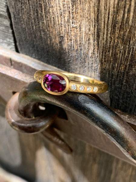 The Old Stash Purple Sapphire Ring - Tony Malmed Jewelry