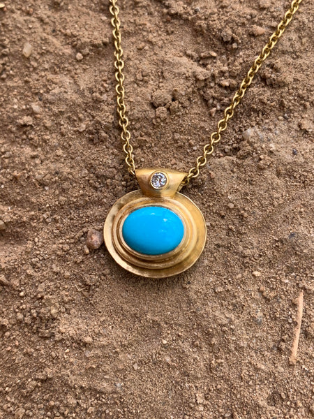 Sleeping Beauty Turquoise Necklace - Tony Malmed Jewelry