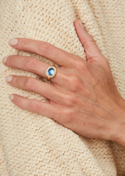 Moonstone Dome Ring